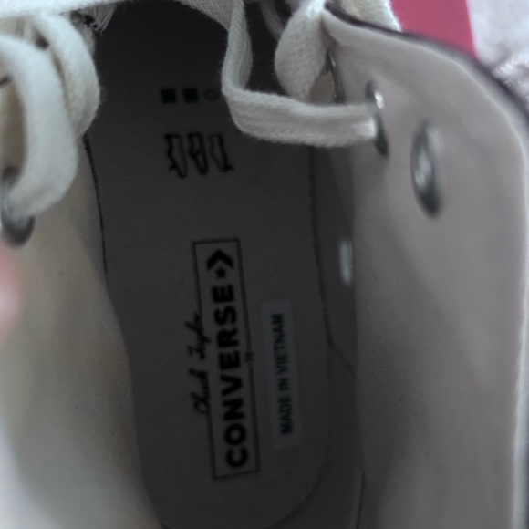 Converse Dark Brown and White High-Top Sneakers - Picture 8 of 9